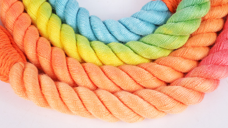 OKEYPETS Vente en gros Laisse pour chien en coton coloré, tressée à la main, corde résistante, laisses pour animaux de compagnie 10