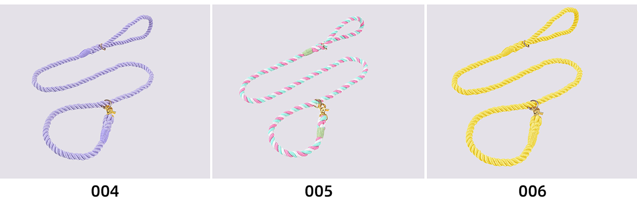 OKEYPETS Vente en gros Laisse pour chien en coton coloré, tressée à la main, corde résistante, laisses pour animaux de compagnie 16