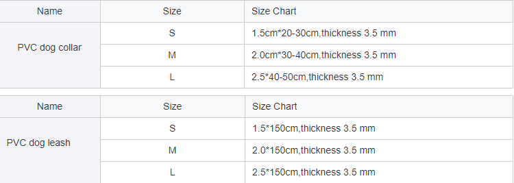 OKEYPETS Vente en gros Ensemble laisse et collier pour chien en PVC imperméable et durable de haute qualité, idéal pour les activités de plein air. 7