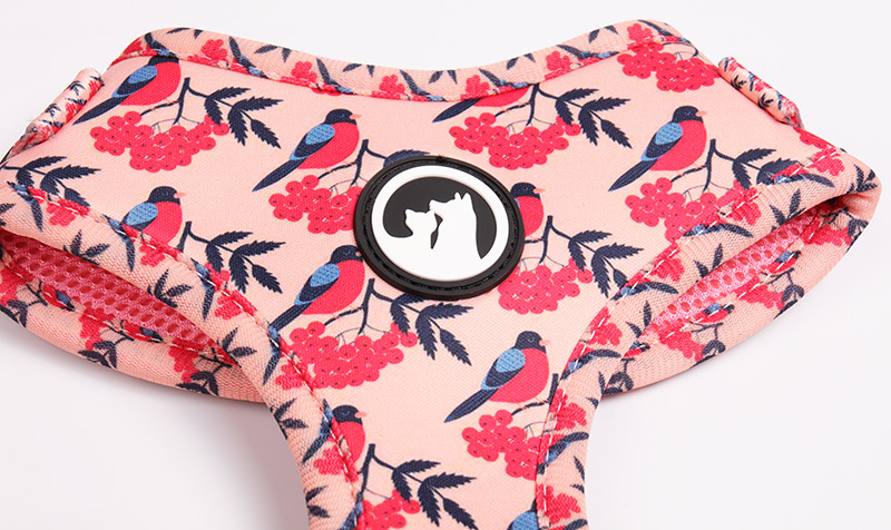 Neoprene Dog Harness Set Printed Dog Vest With Dog Collar/Leash/Poop Bag Holder 14