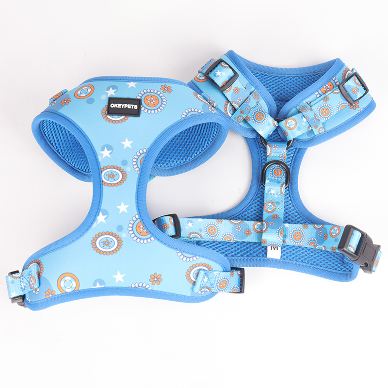 Harnais pour chien personnalisé avec logo, idéal pour les promenades. Harnais en polyester personnalisé pour animaux de compagnie. 15
