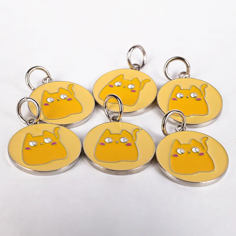 Sparkling Glitter Pet ID Tags - Personalized & Stylish 3