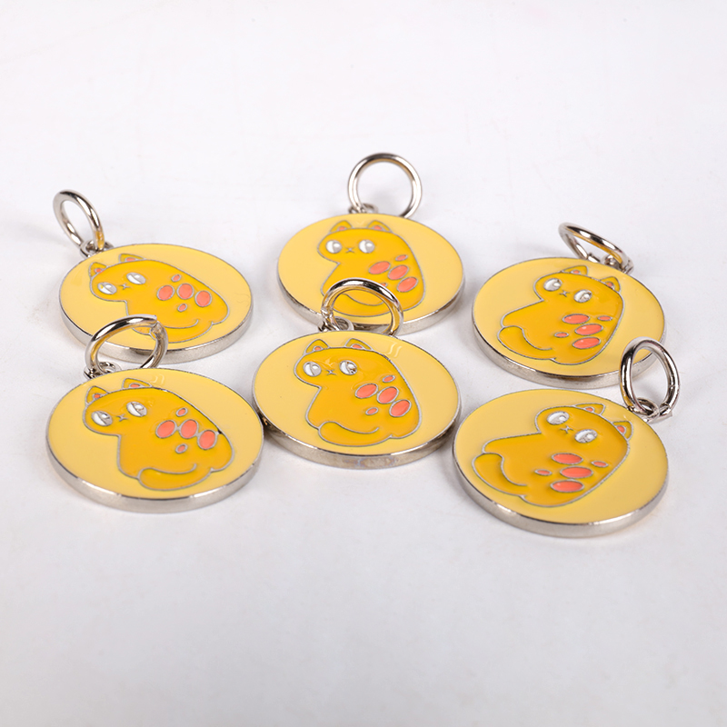 Collier personnalisé gravé de la marque OKEYPETS, collier tendance avec étiquette nominative imprimée pour chien 15