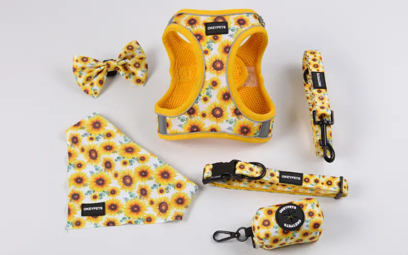 Úim Madraí Céim Amháin Dearthóra OKEYPETS Lógó Prionta Saincheaptha Mórdhíola Tacar Úim Madraí Céim Amháin Só Gleoite Beag 1