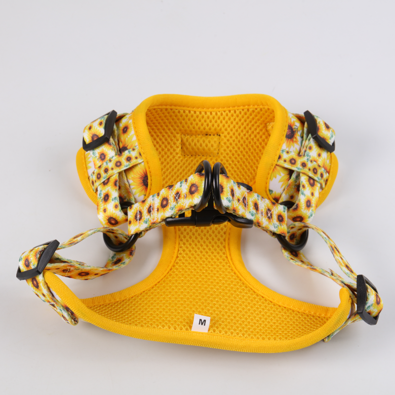 OKEYPETS Nouveau harnais pour chien design facile à enfiler, logo personnalisé, vente en gros, petit ensemble de harnais de luxe mignon facile à enfiler 8