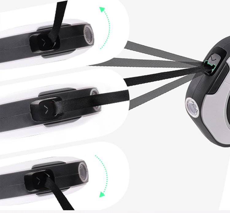 OKEYPETS Custom LED Retractable Dog Leash with Flashlight for Small Medium Large Dog 10