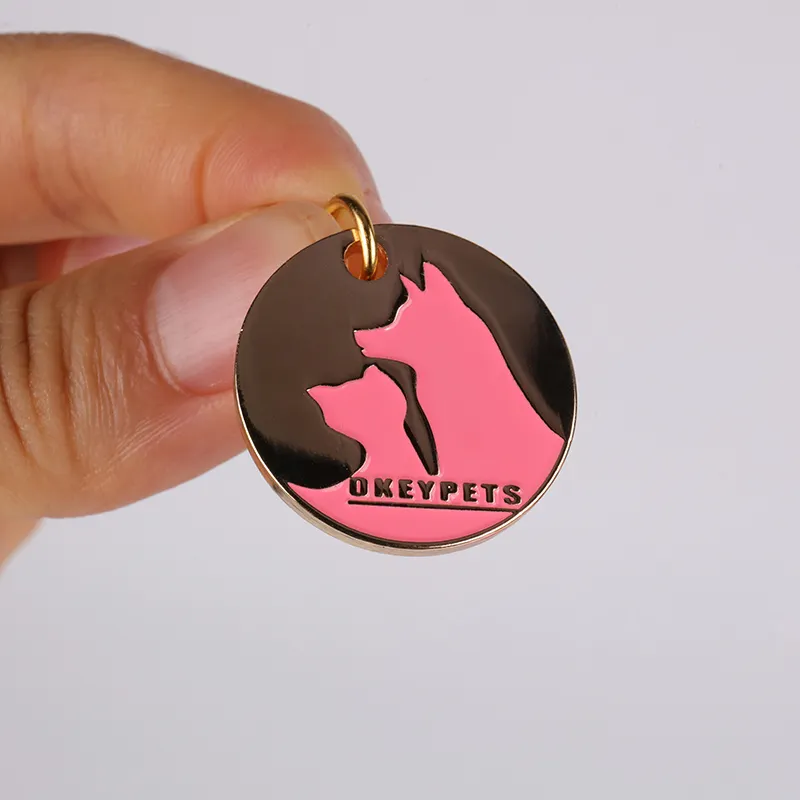 Custom Sparkling Glitter Pet Tags – Durable, Lightweight, Laser Engraved 5