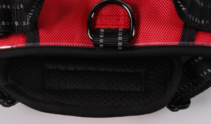 Harnais pour chien lumineux à LED, anti-traction, réfléchissant, respirant, robuste, grande taille, pour l'entraînement tactique et personnalisé. 8