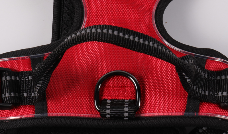 Harnais pour chien lumineux à LED, anti-traction, réfléchissant, respirant, robuste, grande taille, pour l'entraînement tactique et personnalisé. 10