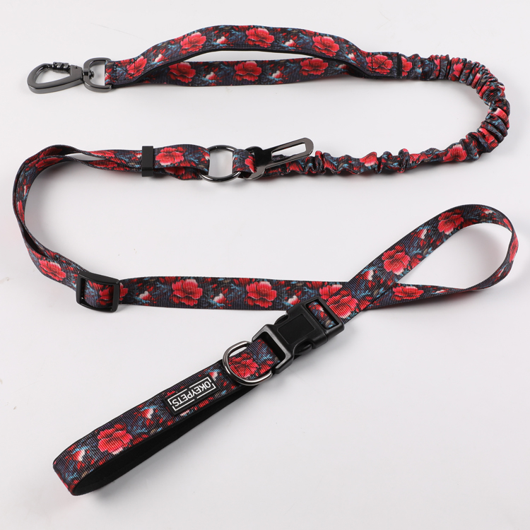 Laisse élastique personnalisée OKEYPETS pour chien, double poignée, robuste, avec logo 13