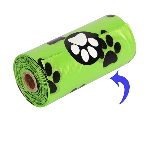 Distributeur en gros de sacs à déjections canines imperméables en plastique imprimé, écologiques et compostables. 19