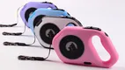 LED Retractable Dog Leash with Spotlight, One-Handed Brake & Tangle-Free Design1 3