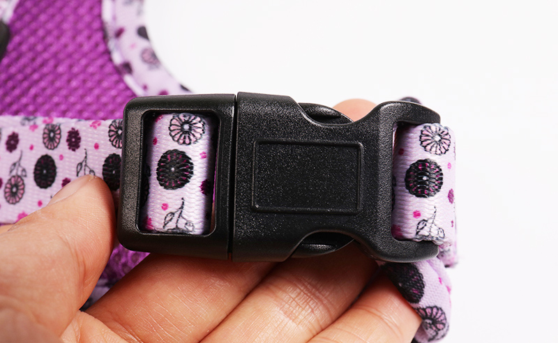 OKEYPETS Odnímatelný motýlek Doplňek Růžový krásný kreslený potisk Rozkošný psí obojek s motýlkem a vodítkem 15