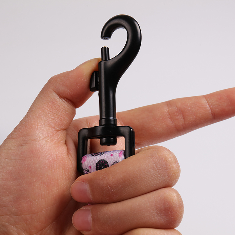 OKEYPETS Odnímatelný motýlek Doplňek Růžový krásný kreslený potisk Rozkošný psí obojek s motýlkem a vodítkem 17