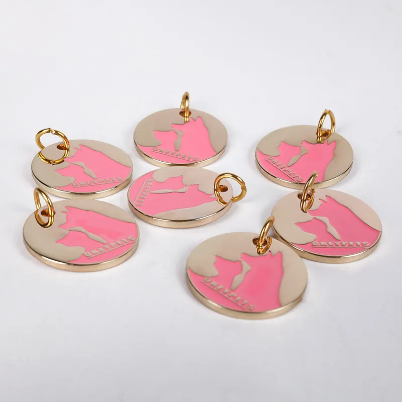 Custom Engraved Pet ID Tags – Durable Zinc Alloy, Multiple Sizes & Colors 3