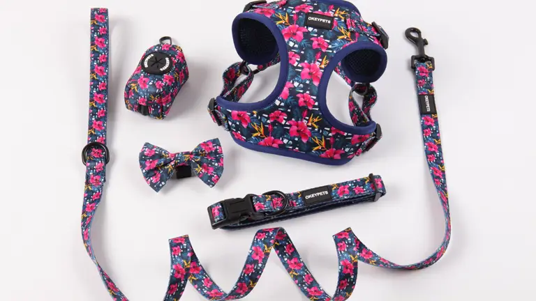 Komplet pasjih oprsnic Step In Pets, personaliziran povodec in oprsnica brez vlečenja za mačke, majhne in srednje velike pse 1
