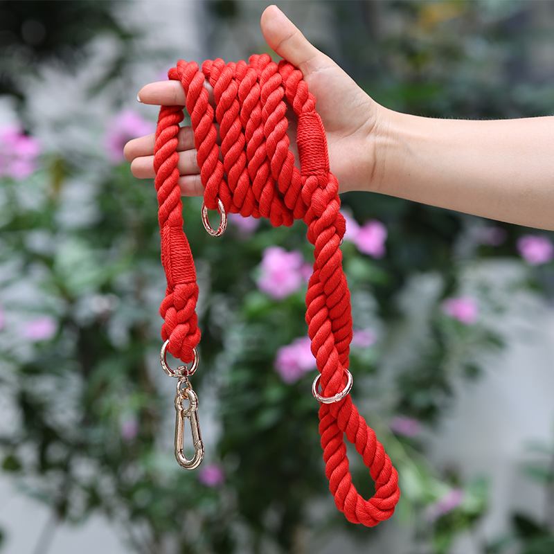 Fabricant de laisses pour chiens en coton. Laisse en corde pour chien disponible en 9 couleurs. 11