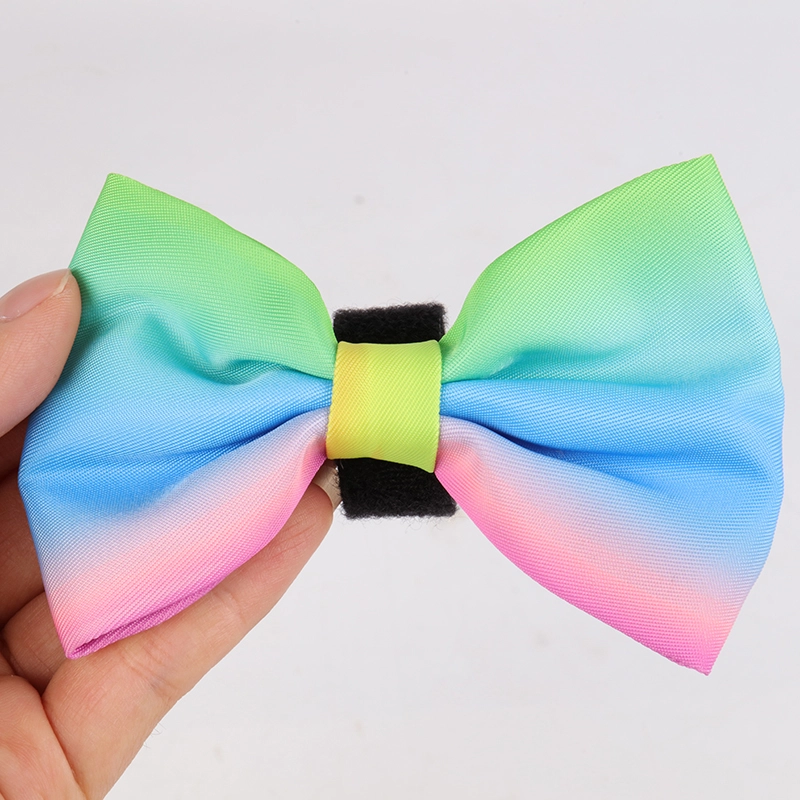 OKEYPETS Ensemble harnais pour chien arc-en-ciel double couche en maille 14