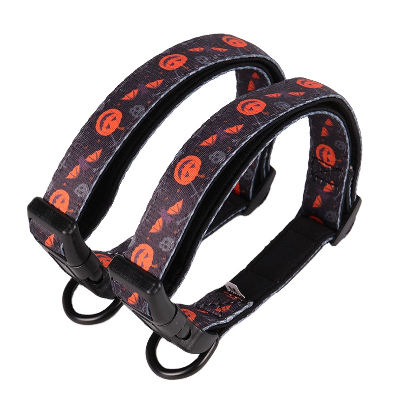 OKEYPETS Fabricant en gros Ensemble collier et laisse pour chien, motif Halloween, sublimation, créateur 10