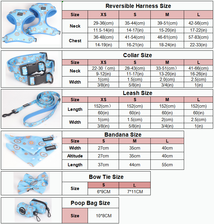 Fabricant OEM et ODM de harnais pour chiens, ensemble harnais-gilet en polyester avec collier/nœud papillon. 13