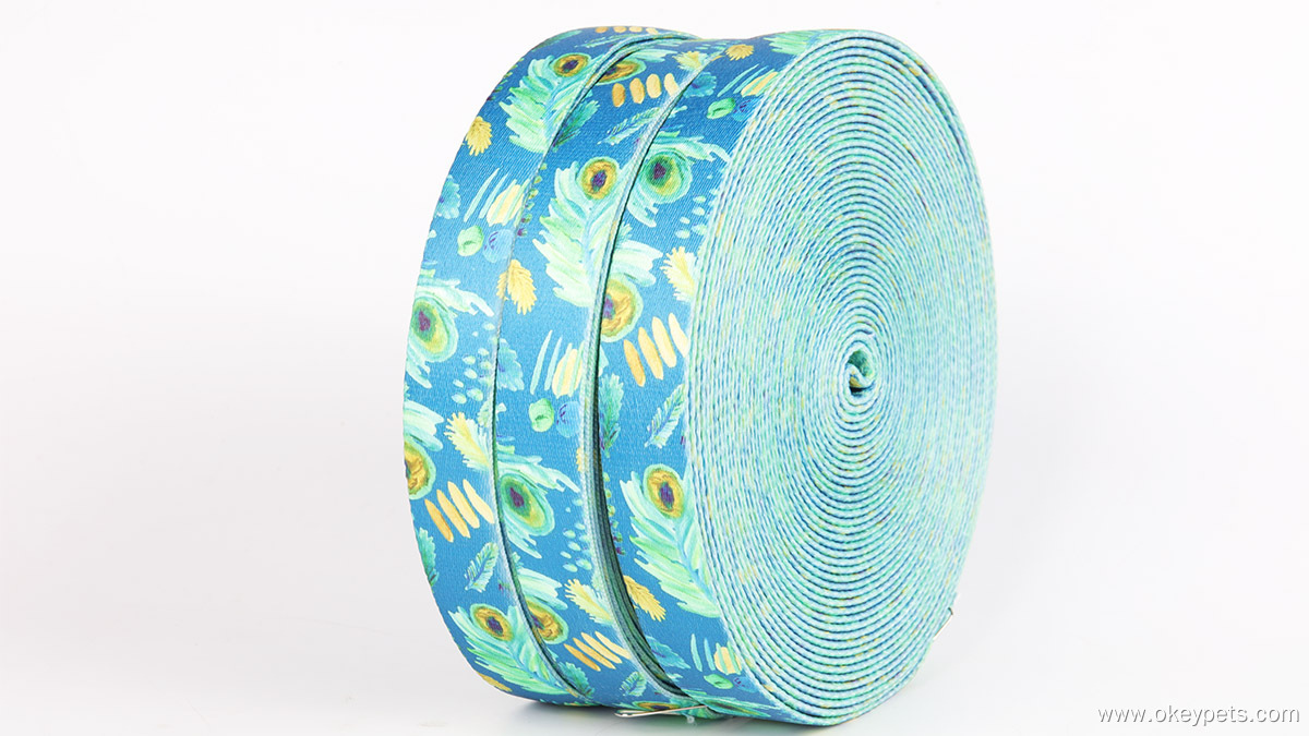 Sangle personnalisée de haute qualité, durable et imprimée par sublimation pour cordons, colliers, laisses et harnais pour animaux de compagnie 8