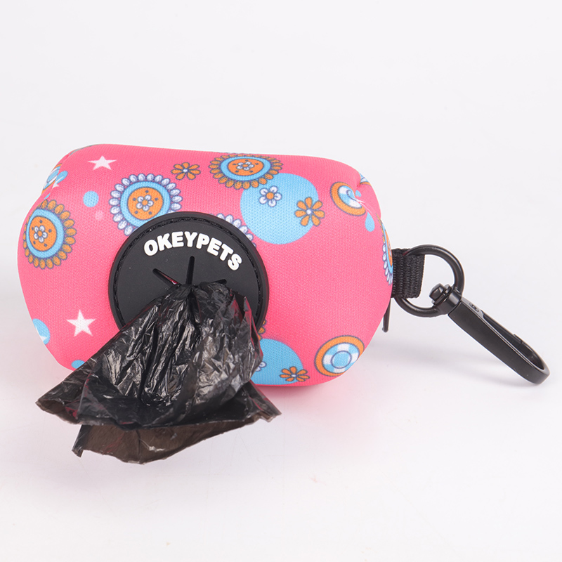 OKEYPETS Ensemble de 6 en 1 personnalisé par sublimation en polyester de luxe avec adorables chiots : collier, laisse, harnais et laisse pour chien 8