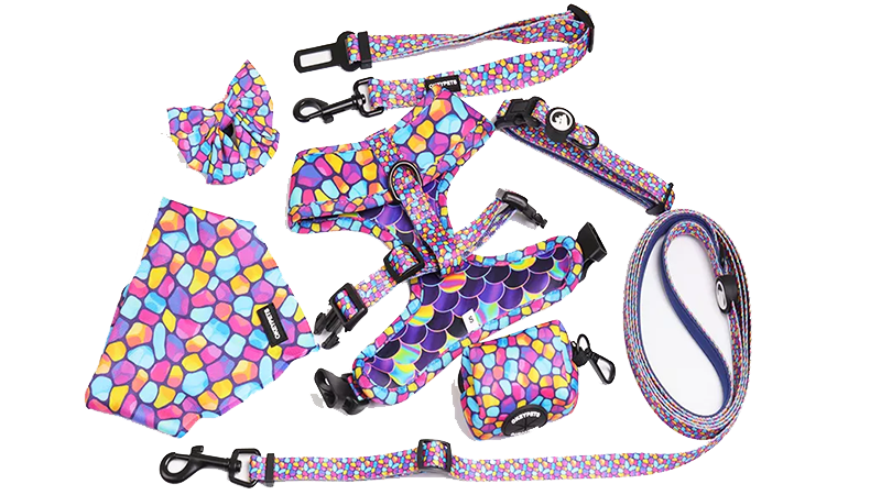OKEYPETS Harnais pour chien nouveau design, vente en gros, ceinture souple en néoprène avec nœud papillon 8