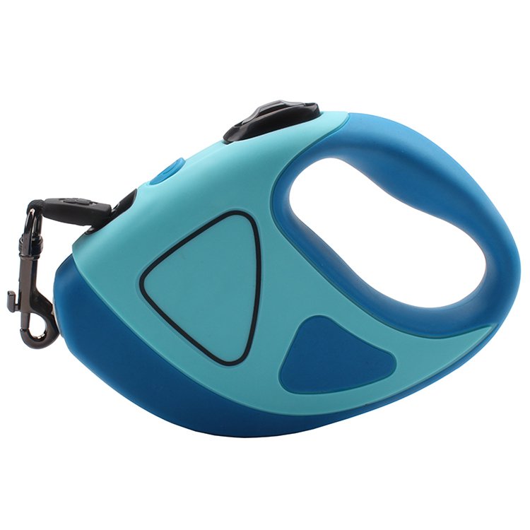 Laisse rétractable pour chien OKEYPETS avec lampe torche LED puissante, poignée antidérapante et confortable, pour une promenade automatique personnalisée. 11