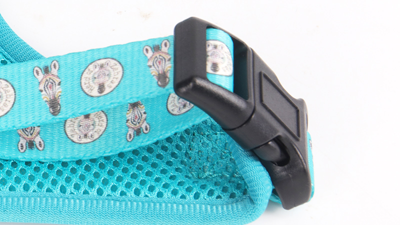 OKEYPETS - Collier et harnais rembourrés de luxe, ajustables et personnalisés avec logo imprimé par sublimation 15
