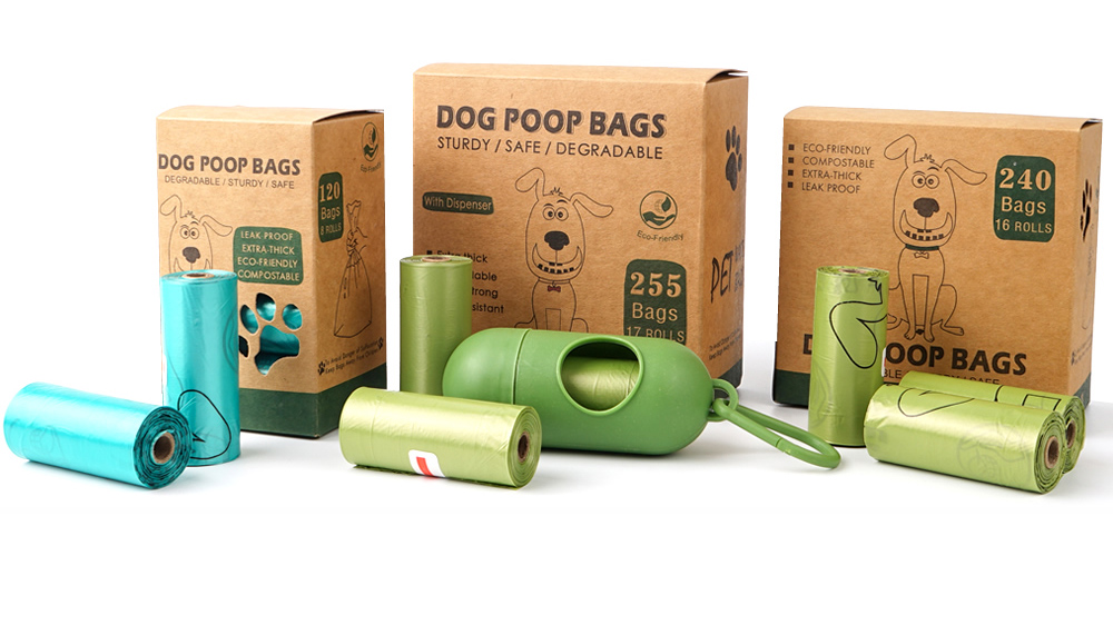 OKEYPETS Custom Logo Printed Biodegradable Dog Waste Bag With Dispenser Wholesale Compostable Dog Poop Bags 13