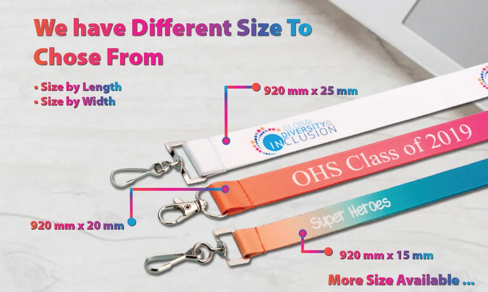 Lanière porte-clés promotionnels personnalisés par sublimation avec logo, en polyester, à petit prix 12