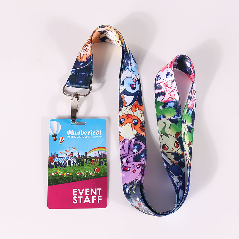 Lanière porte-clés promotionnels personnalisés par sublimation avec logo, en polyester, à petit prix 17