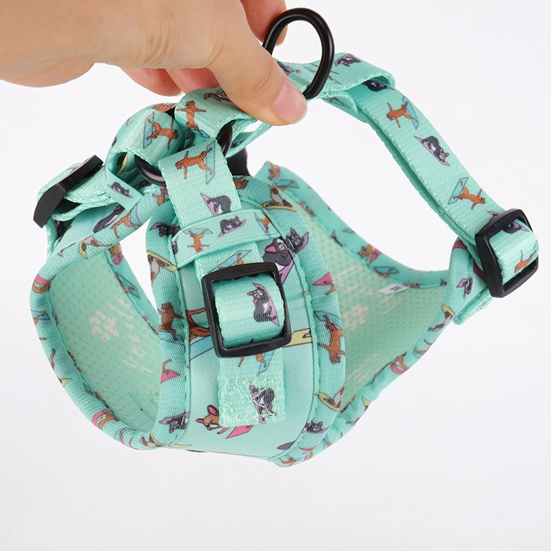 Harnais de course pour chien OKEYPETS personnalisé avec logo, ajustable, respirant et anti-traction 11