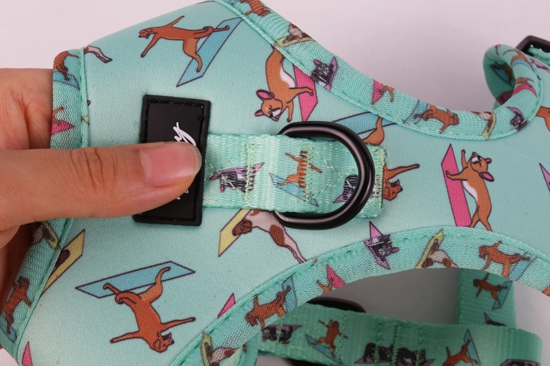 Harnais de course pour chien OKEYPETS personnalisé avec logo, ajustable, respirant et anti-traction 14