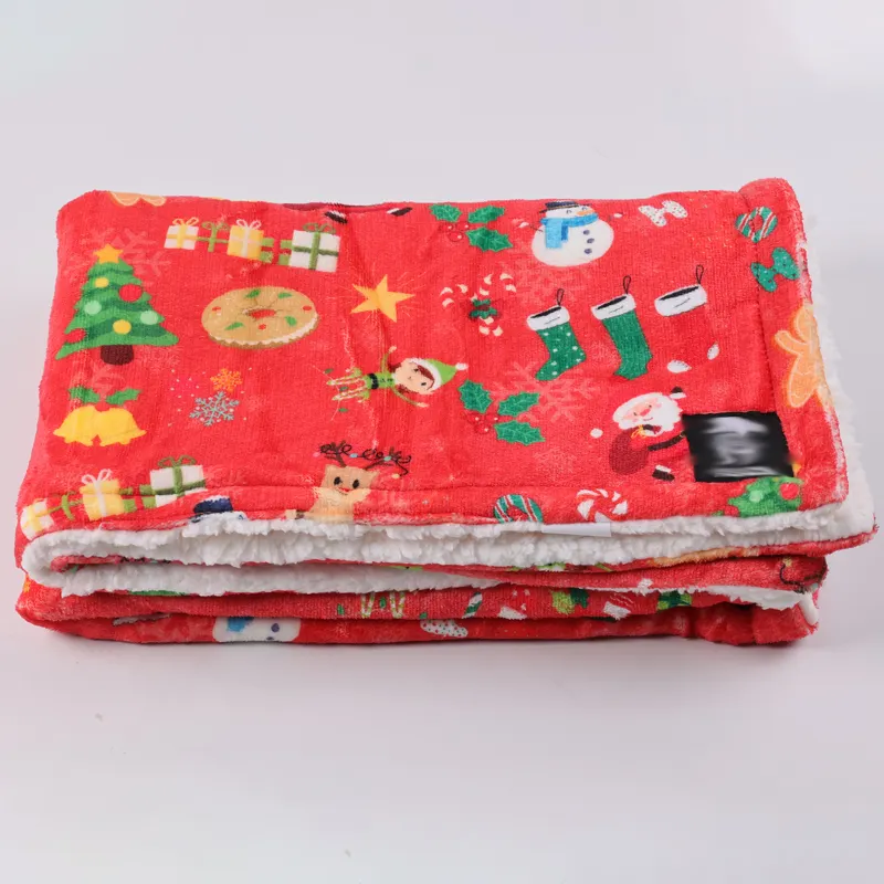 Luxurious Sherpa Fleece Dog Throw Blanket 5