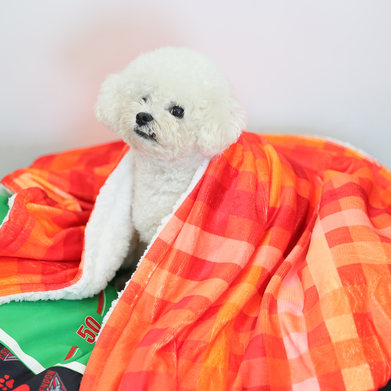 Couverture personnalisée pour animaux de compagnie, imprimée par sublimation sur une seule face, en polaire douce et chaude. 16