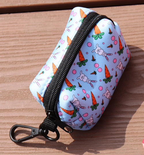 OKEYPETS Pochette porte-sacs à déjections canines personnalisée avec distributeur de sacs poubelle écologiques pour litière et animaux de compagnie 22