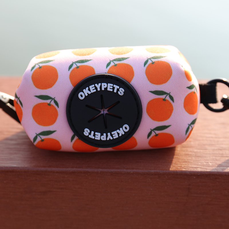 OKEYPETS Pochette porte-sacs à déjections canines personnalisée avec distributeur de sacs poubelle écologiques pour litière et animaux de compagnie 21