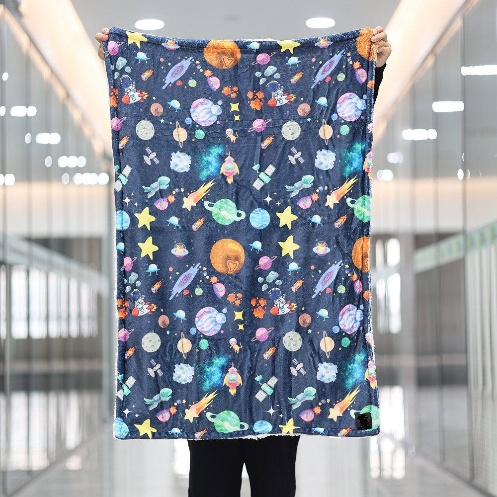 Couverture personnalisée pour animaux de compagnie, imprimée par sublimation sur une seule face, en polaire douce et chaude. 11