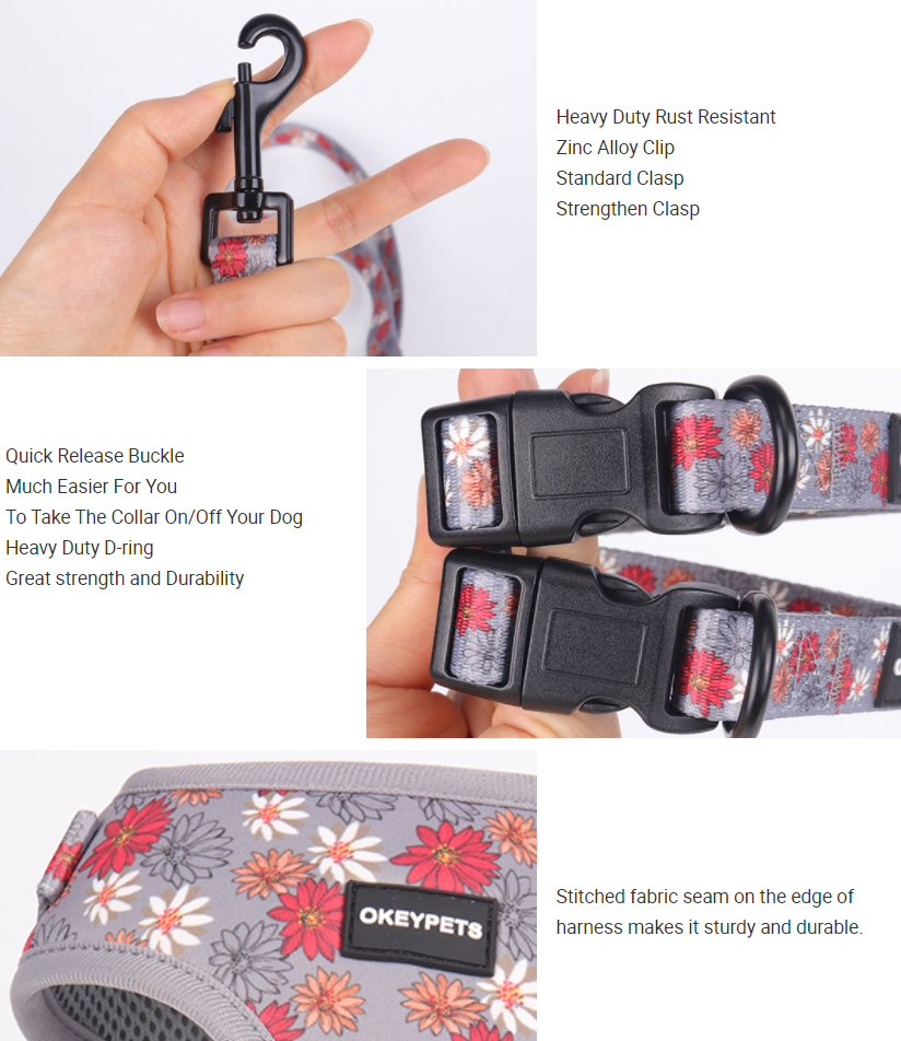 OKEYPETS, fabricant chinois de harnais, laisses et colliers personnalisés pour chiens. 11