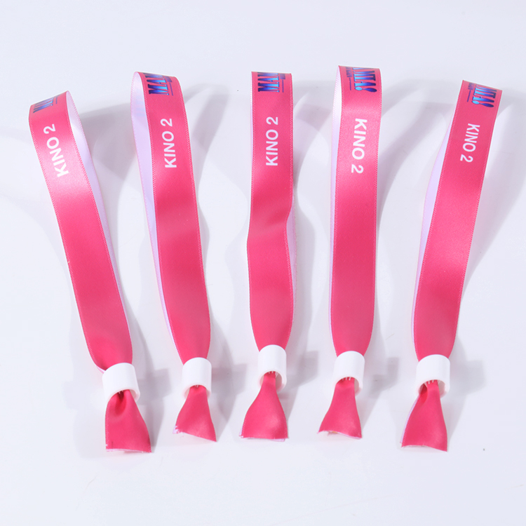 Bracelets en tissu personnalisés à petit prix pour festivals et événements, en polyester tissé RPET 29