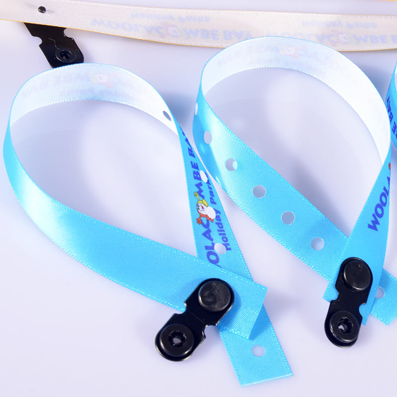 Bracelets en tissu personnalisés à petit prix pour festivals et événements, en polyester tissé RPET 37