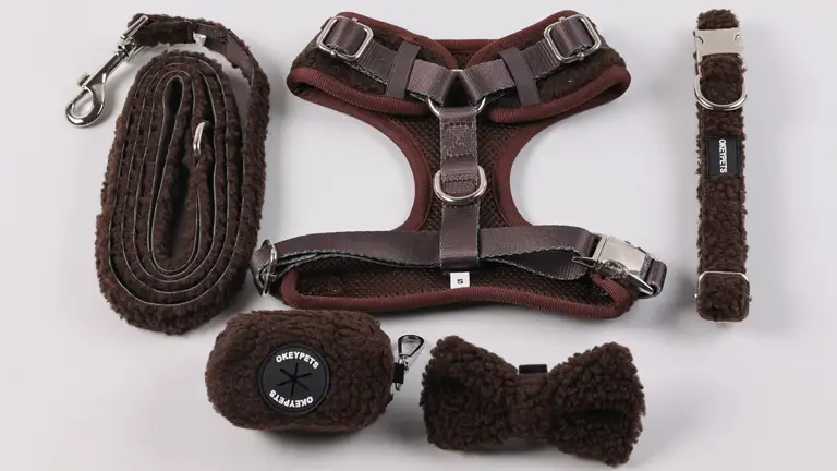 Nagykereskedelmi állítható Sherpa kutyahám nyakörv póráz kakizsák tartó csokornyakkendő személyes logós póráz szett személyre szabott 1