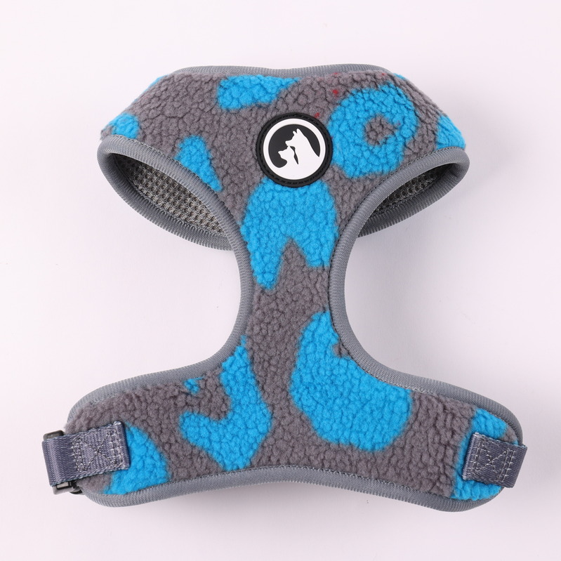 Ensemble harnais pour chien Sherpa en vente en gros, nouveau modèle tendance à ouverture rapide, sans traction et réglable, avec collier et harnais doux en Sherpa. 13