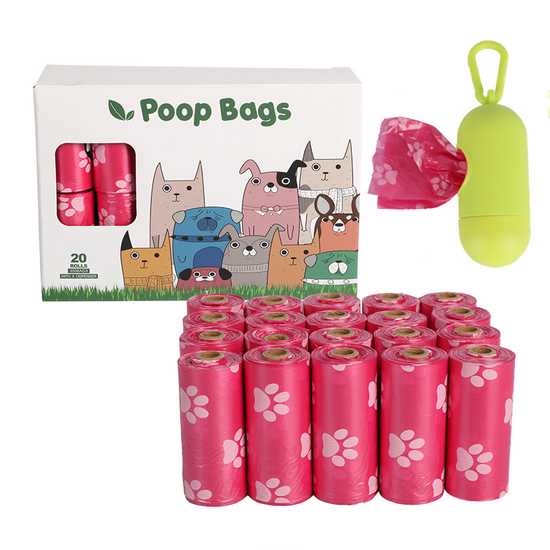 OKEYPETS Sac à déjections canines 100 % écologique, compostable et biodégradable, avec distributeur 16