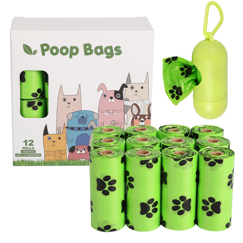 OKEYPETS Sac à déjections canines 100 % écologique, compostable et biodégradable, avec distributeur 13