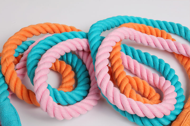 Laisse pour chien en coton ombré OKEYPETS, vente en gros. Laisse douce en coton pour chien. 13