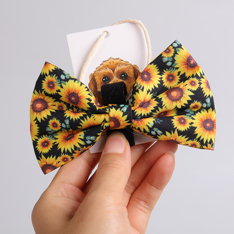 Harnais pour chien imprimé marguerite, fabricant OKEYPETS, harnais pour chiot avec anneau en D 10