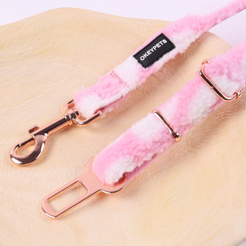 OKEYPETS Accessoires pour animaux de compagnie Harnais pour chien Sherpa couleur unie, anti-traction, avec longue laisse à dégagement rapide 20