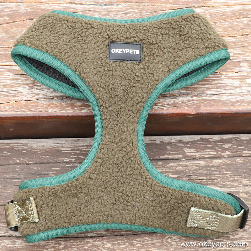 Harnais pour chien OKEYPETS personnalisé en polaire sherpa douce et chaude 20